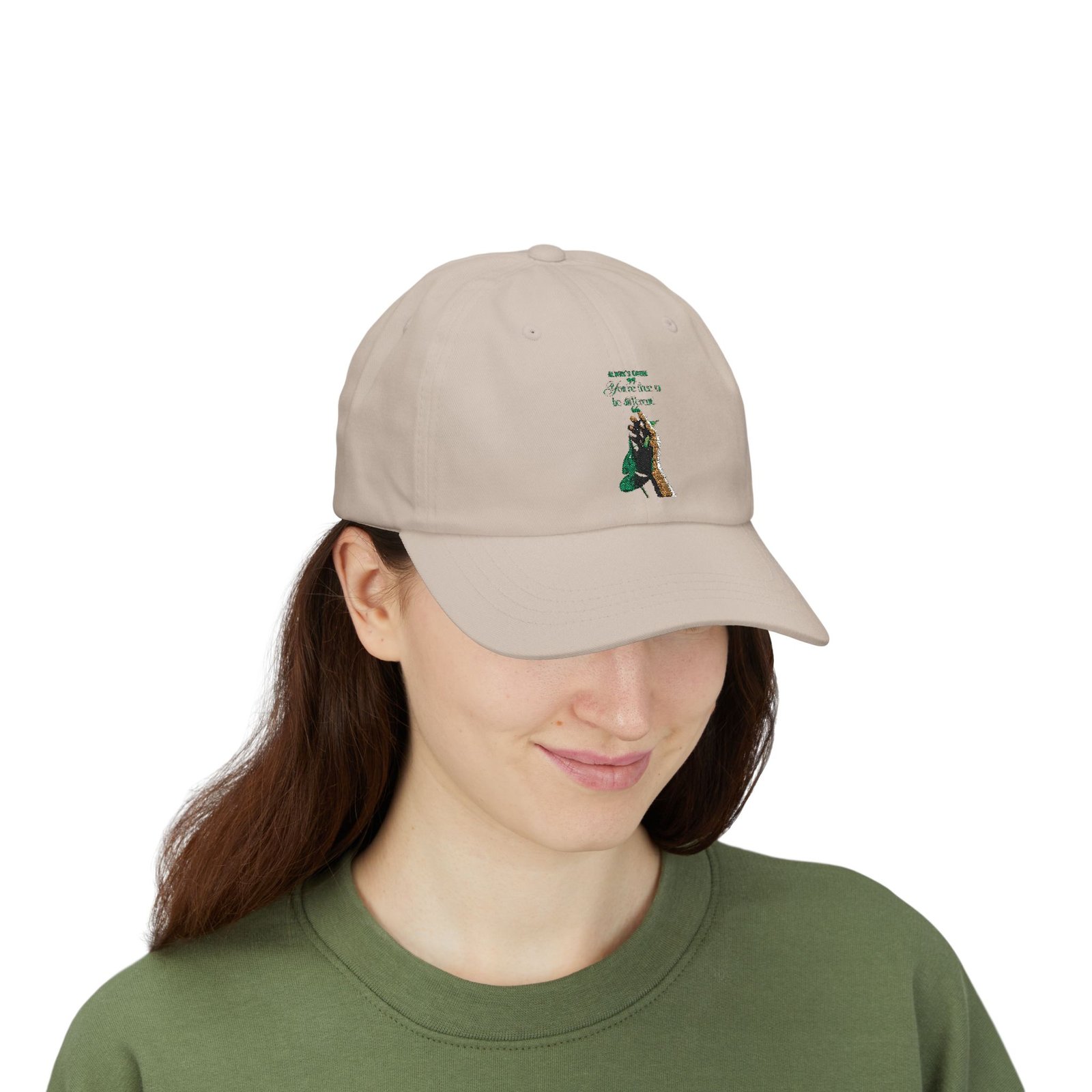 Always Know You Are Free To Be Different Cap | Money Hand Plant Graphic Unisex Cap